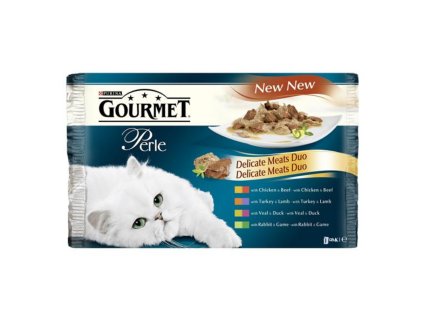 nestle gourmet perle multipack duo hovadzie kura kapsicka 4x85g