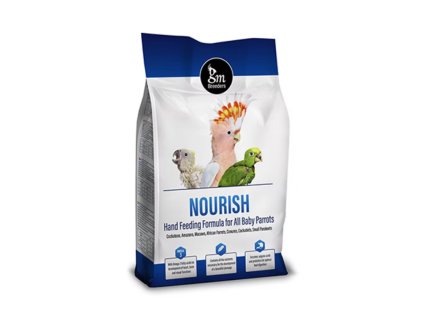 gm breeders nourish hand feeding formula for baby birds 2kg