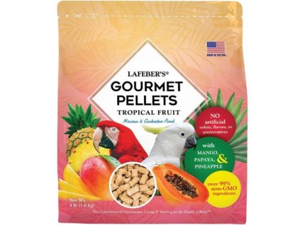 lafebers gourmet pellets tropic fruit macaw 1 8kg