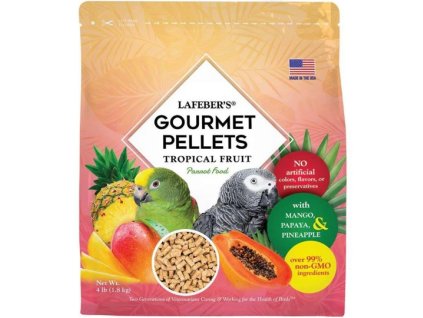 lafebers gourmet pellets tropic fruit parrot 1 8kg