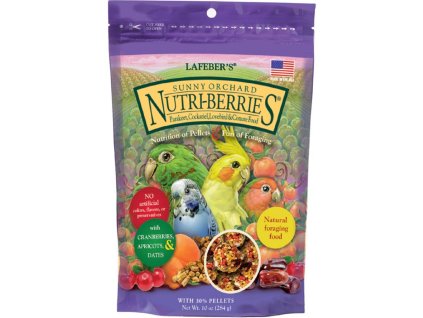 lafeber sunny orchard nutri berries for cockatiel 284g