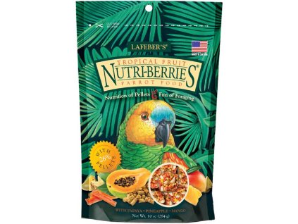 lafebers tropical fruit nutri berries for parrots 284g