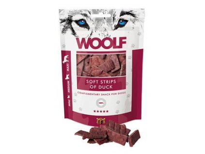 WOOLF Classic poch. Soft Strips of Duck 100g