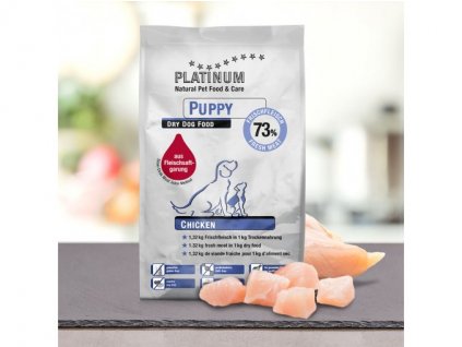 447 2 platinum natural puppy chicken kureci pro stenata 5 kg