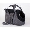 Taška pro psa cestovní - šedá s černou (VELIKOST R1 - d 36 x š 20 x v 22 cm)