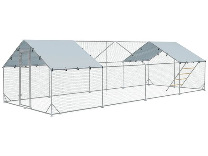 vybeh pro drubez s bidlem pawhut d51 436v03sr 3x8x1 95m 1