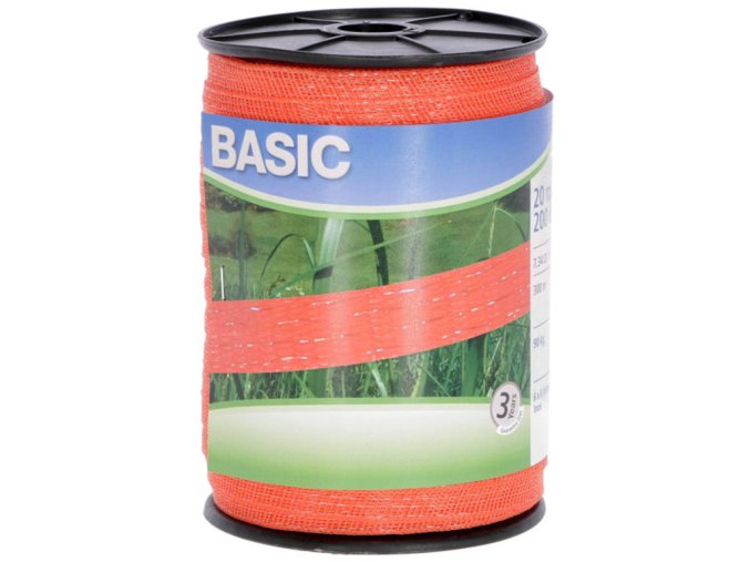 ohradnikova paska kerbl 441527 basic 20mm 200m 6x0 16 niro oranzova