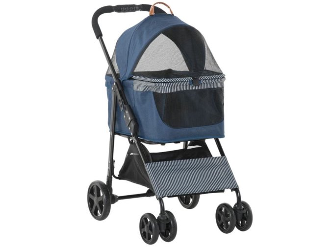 kocarek pro psy 2v1 pawhut d00 128 tmave modry 07