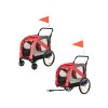 vozik za kolo pro psy 2v1 pawhut d00 144rd cerveny 12