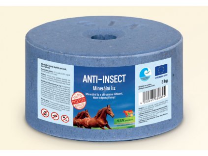 ANTI-INSECT minerální liz s přírodními látkami, které odpuzují hmyz 3kg