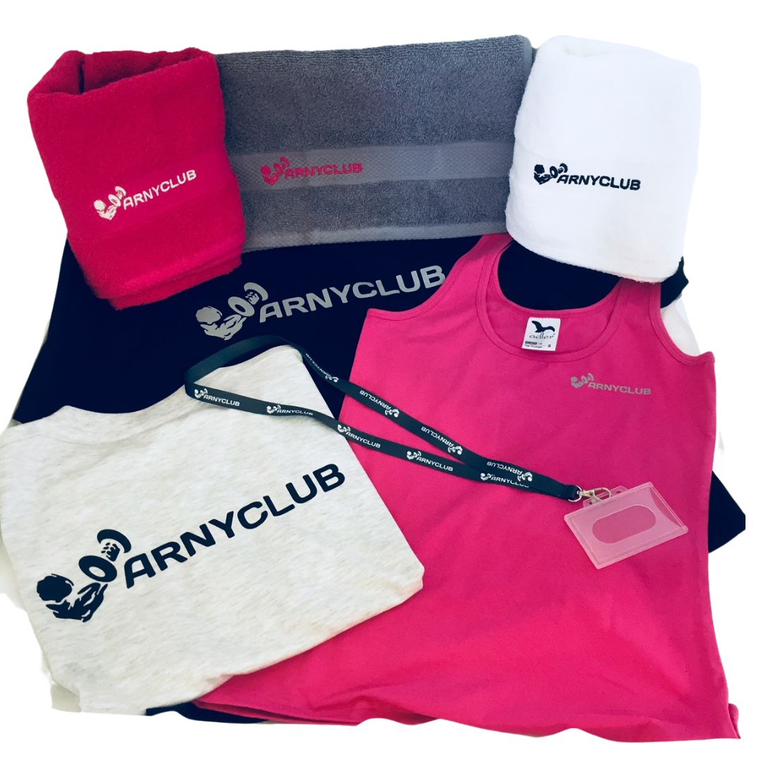 Brandované reklamné predmety pre klienta Arny Club