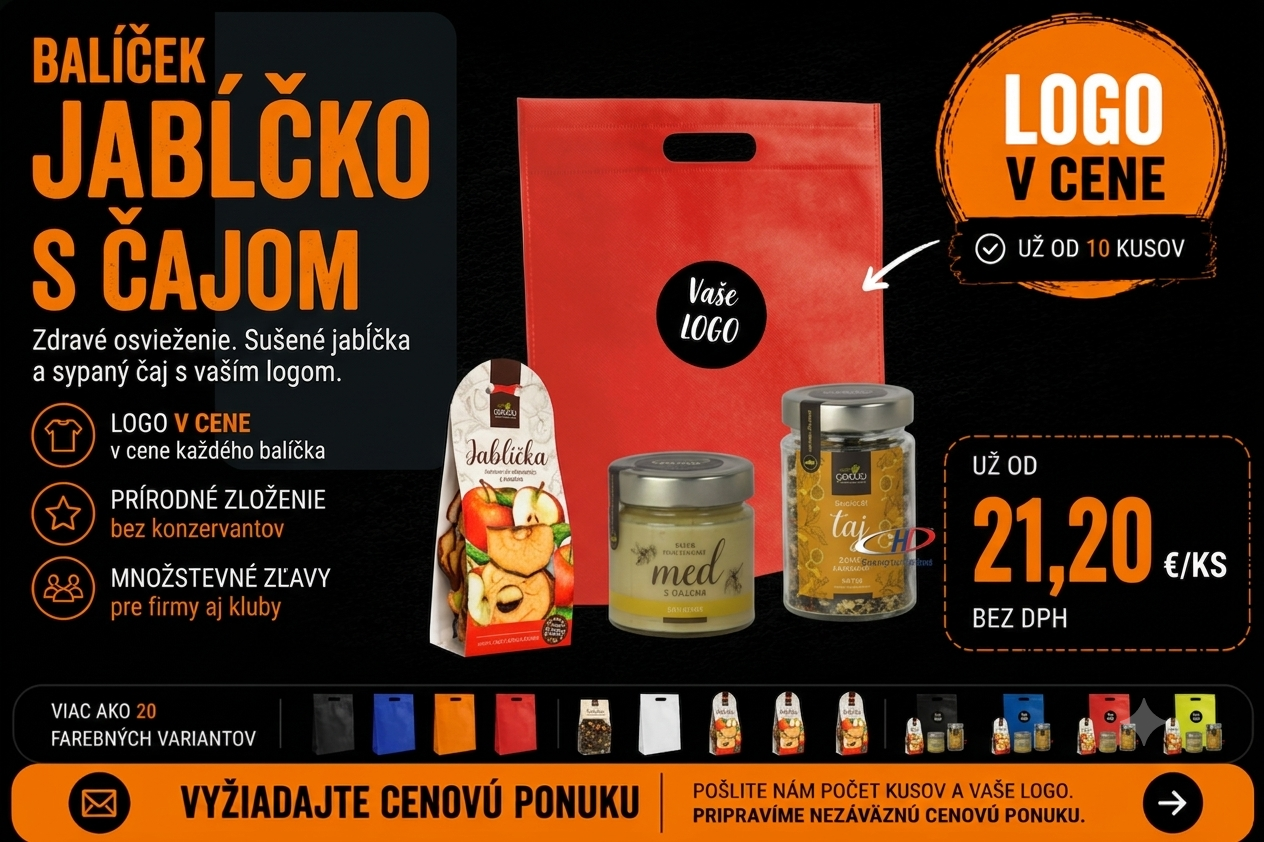 Firemné darčeky s logom firmy medový balíček