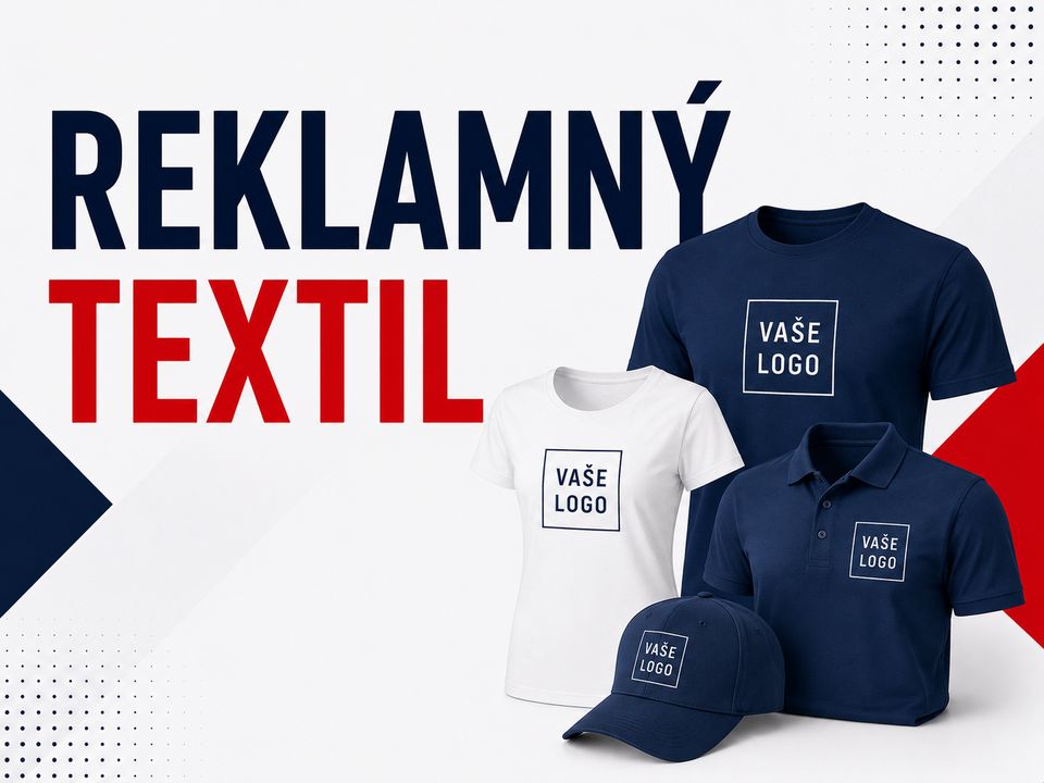 Firemný textil s potlačou loga z chránenej dielne — tričká, mikiny a polokošele na náhradné plnenie