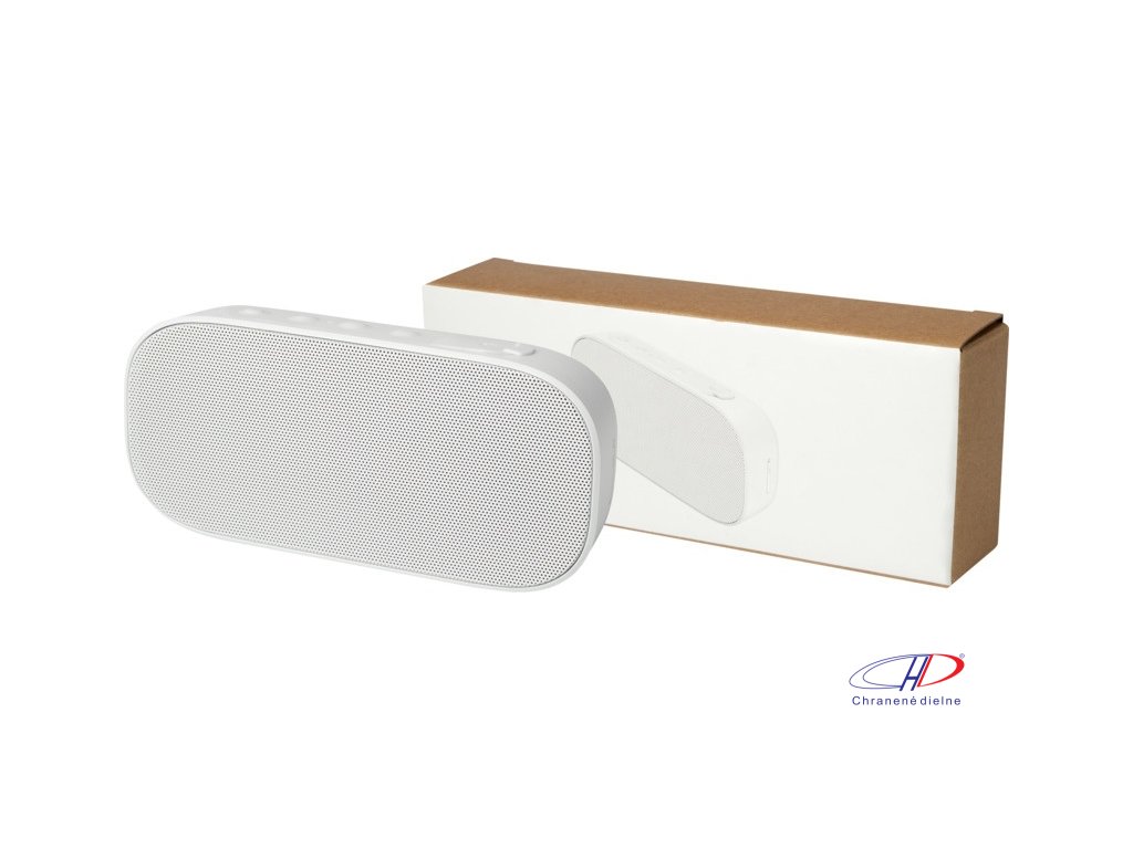 Reproduktor z recyklovaného plastu IPX5 , white