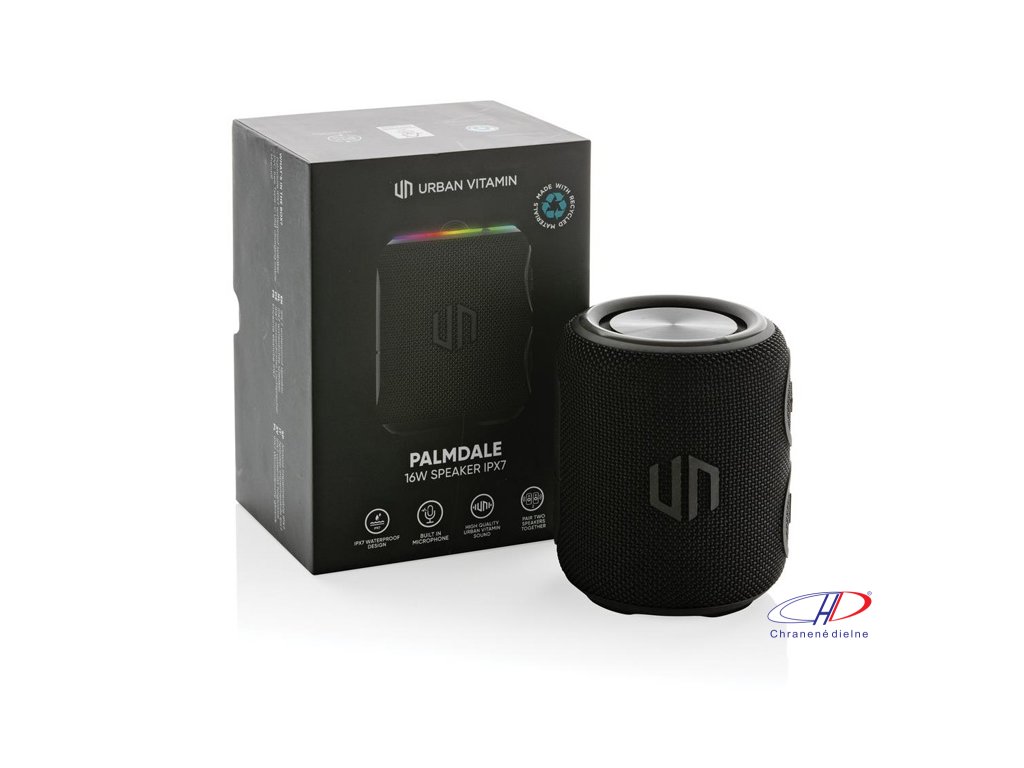 Reproduktor IPX7 16W Palmdale z RCS plastu , Black