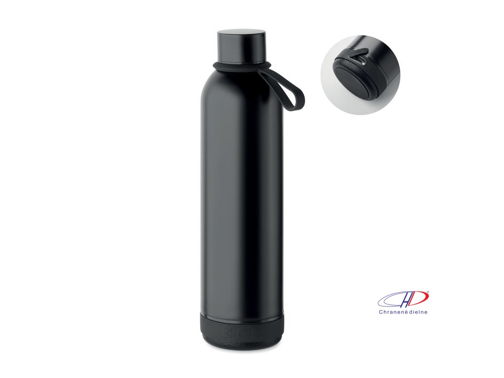 Termoska 500 ml s reproduktorom 3W , Black