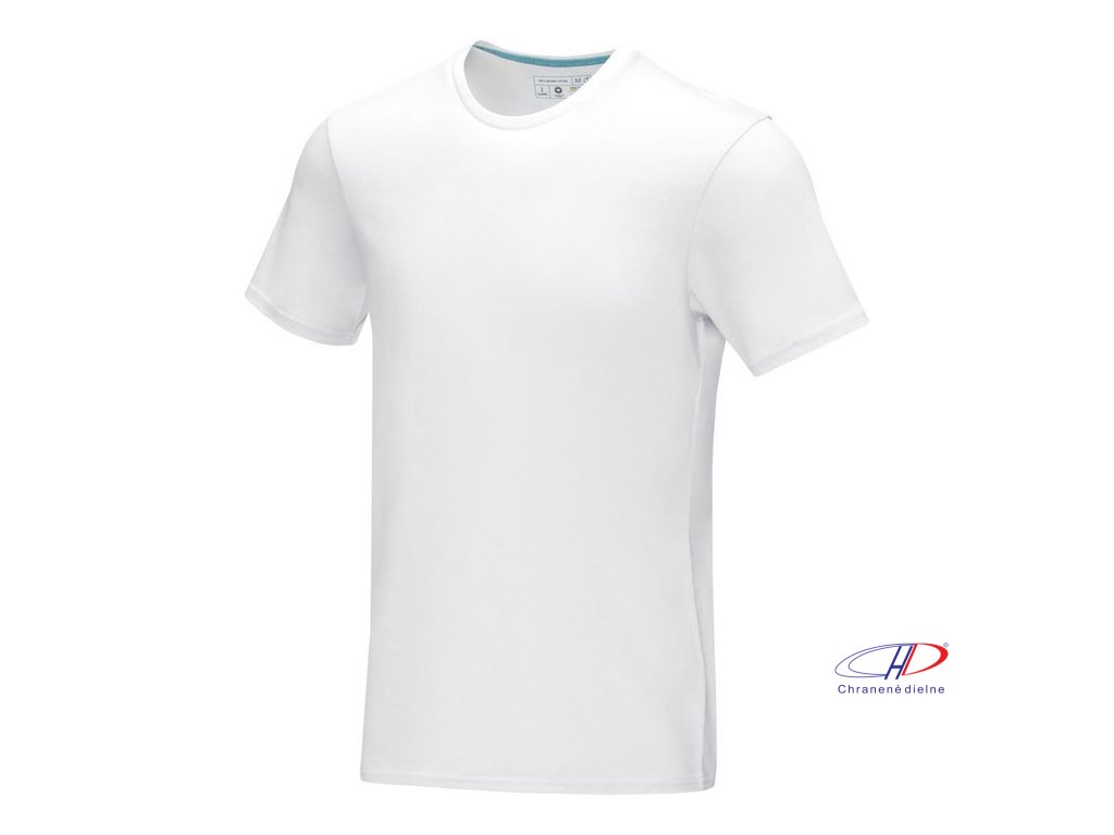 Azurite short sleeve men’s GOTS organic t-shirt , white, XS