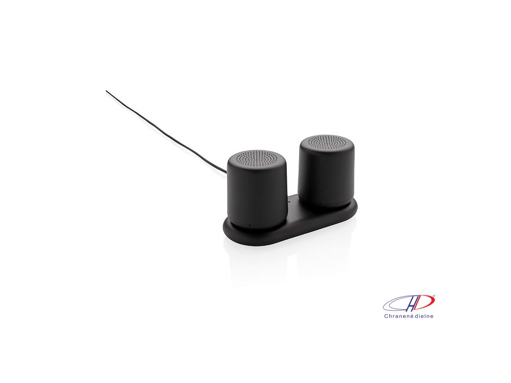 Set bezdrôtovo nabíjaných stereo reproduktorov , Black