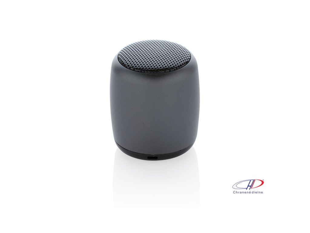 Mini hliníkový bezdrôtový reproduktor 3W , anthracit (Farba anthracit)