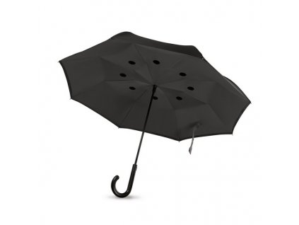 Obojstranný dvojvrstvový dáždnik poloautomatický, priemer 102 cm , Grey