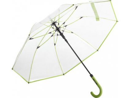 Automatický transparentný dáždnik, priemer 105 cm , Lime