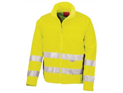High Vis Soft Shell Jacket , fluorescent yellow, S (Farba fluorescent yellow, Velkost S)