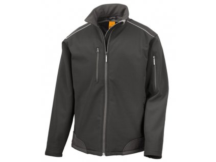 Ripstop Soft Shell Workwear Jacket with Cordura Panels , Black, S (Farba Black, Velkost S)