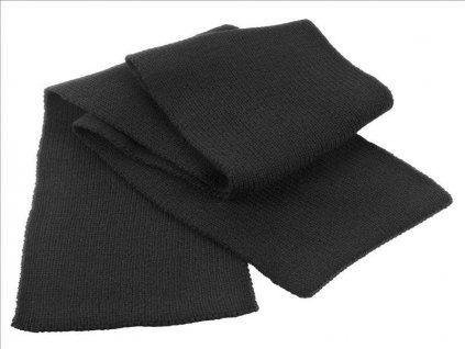 Classic Heavy Knit Scarf , Black (Farba Black)