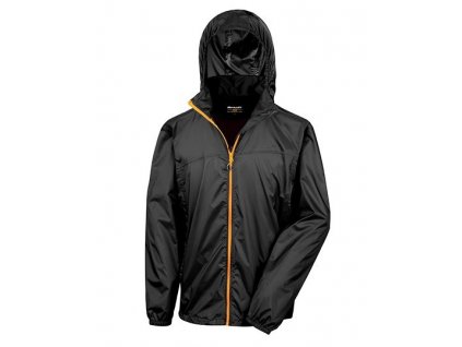 Urban HDi Quest Lightweight Stowable Jacket , black/orange, S