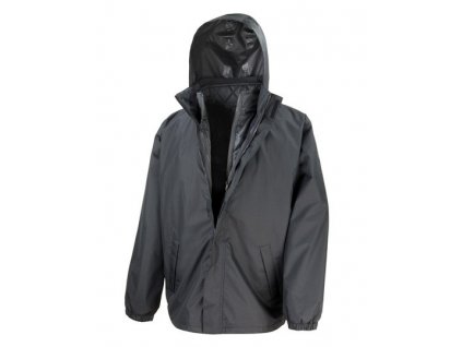 3-in-1 Jacket with Quilted Bodywarmer , Black, S (Farba Black, Velkost S)