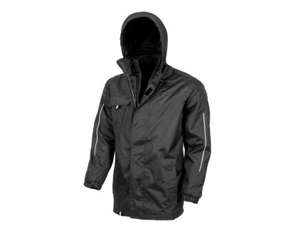 3-in-1 Transit Jacket with Printable Softshell Inner , Black, S