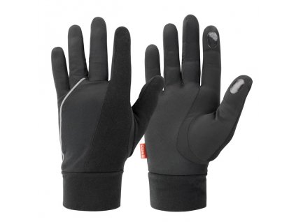 Elite Running Gloves , Black, S (Farba Black, Velkost S)