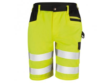 Safety Cargo Shorts , fluorescent yellow, XS