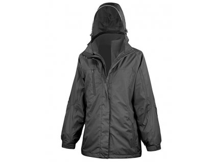 Womens 3-in-1 Journey Jacket with Soft Shell inner , Black/Black, S (10/36) (Farba Black/Black, Velkost S (10/36))