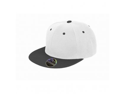 Bronx Original Flat Peak Snapback Dual Colour Cap , white/black (Farba white/black)