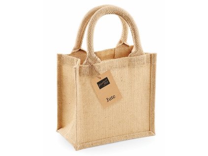 Taška z juty Westford Mill , natural, 20 x 20 x 12 cm (Farba natural, Velkost 20 x 20 x 12 cm)