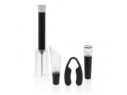 Vino Connoisseur sada 4ks , Silver (Farba Silver)