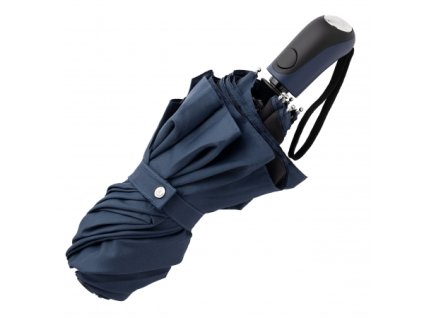 Automatický skladací dáždnik. Vonkajšia strana modrá, vnútorná čierna , Dark blue, Black (Farba Dark blue, Black)