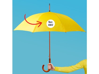 daždnik s logom baner