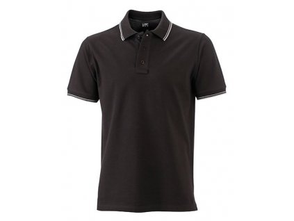 Mens Polo , black/white, S