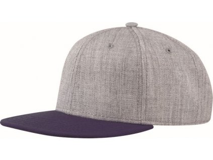 Baseballová čiapka Snap Melange Cap , Melange Grey/Navy (Farba Melange Grey/Navy)