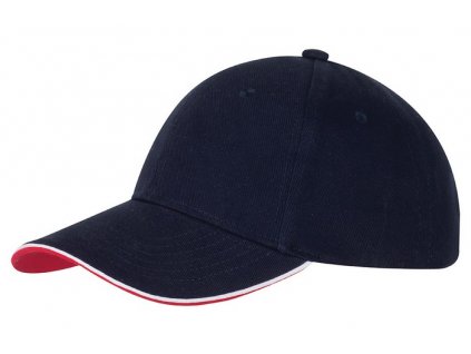 Baseballová čiapka Piping Cap , navy/white/red (Farba navy/white/red)