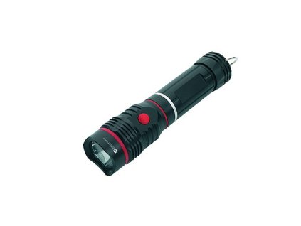 SCHWARZWOLF | Kovová baterka s Cree a COB diódami, magnetom a očkom , Black (Farba Black)