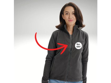 Bunda flisová dámska 504 s LOGOM