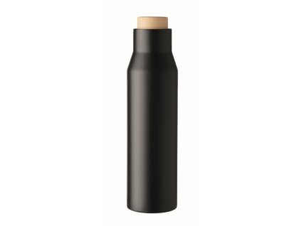Dvojstenná 500 ml fľaša , Black (Farba Black)