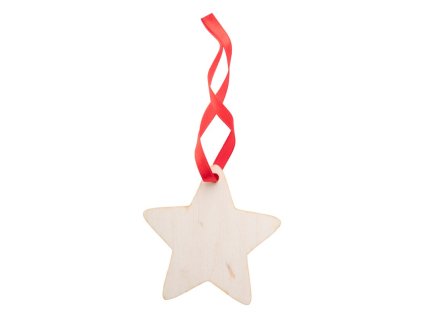 Vianočná drevená ozdoba , natural (Farba natural)