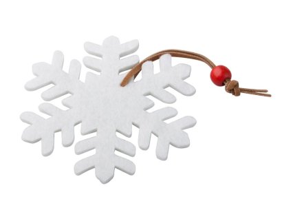 Vianočná plstená ozdoba , white (Farba white)