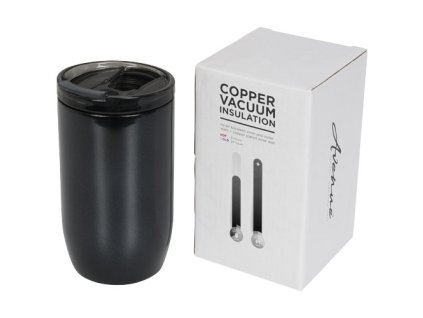 Termohrnček s medenou vákuovou izoláciou (380 ml) , solid black (Farba solid black)