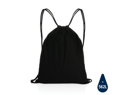 Vrecúško Impact z recyklovanej bavlny (145 g/m2) AWARE™ , Black (Farba Black)