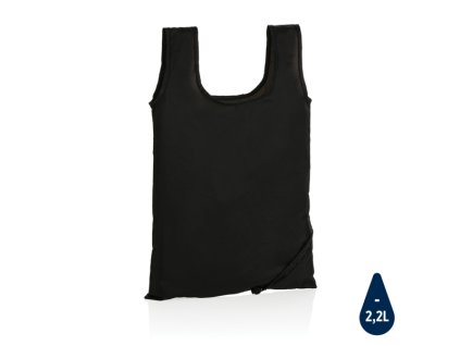 Skladacia taška Impact zo 190T RPET AWARE™ , Black (Farba Black)